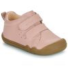 GEOX barefoot gyerekcipő Steppieup kislány bőr cipő OLD ROSE