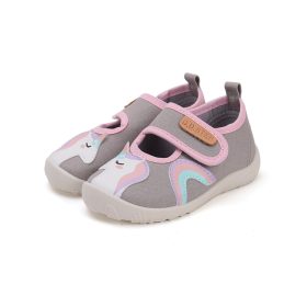 D.D.Step Barefoot Vászoncipő Kislány szürke unikornis D.D.Step Barefoot Vászoncipő Kislány szürke unikornis