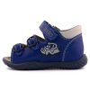 ASSO Sötétkék autó mintás csatos és tépőzáras első lépés szandál