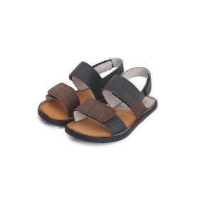 D.D.Step sötétkék-barna tépőzáras barefoot szandál