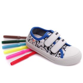 WEESTEP Kutyás kék színezhető tépőzáras vászoncipő WEESTEP Kutyás kék színezhető tépőzáras vászoncipő