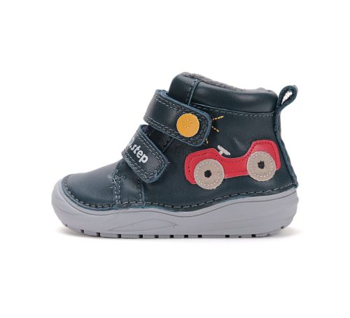 D.D.Step kisfiú bélelt bakancs átmeneti gyerekcipő, autós